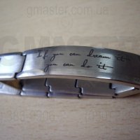 Гравировка текста на браслет Киев